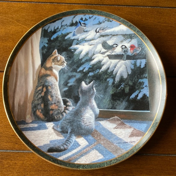 Bradford Exchange Cat Lovers "Room With a View" Collector's 8 Inch Plate - Picture 2 of 6